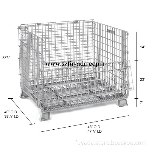 Folidng Wire Mesh Container (239345)